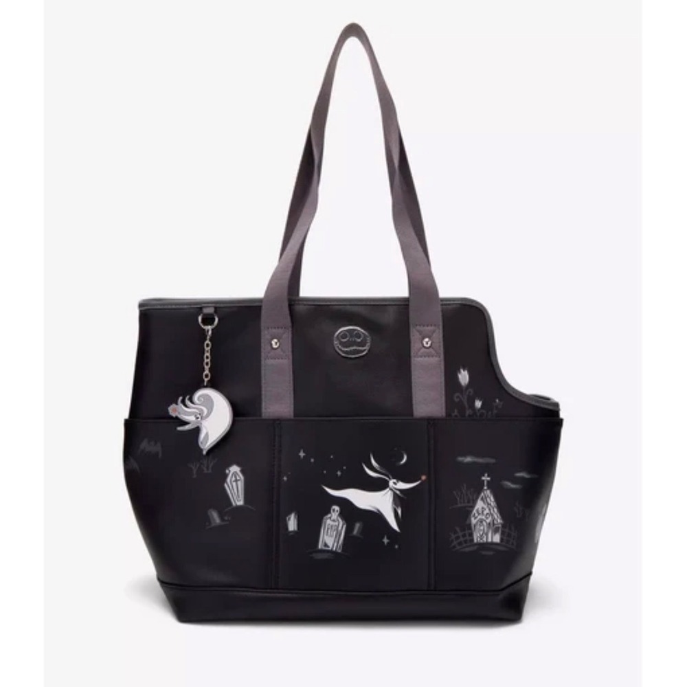 Disney BoxLunch Nightmare Before Christmas Zero Pet Carrier Bag Black Tote NEW